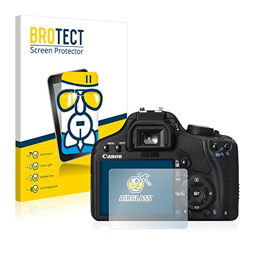 BROTECT Protector Pantalla Cristal Compatible con Canon EOS 450D Protector Pantalla Vidrio - Dureza Extrema, Anti-Huellas, AirGlass