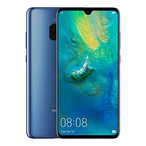 Huawei Mate 20 - Pack de funda y smartphone de 6.53' (Kirin 980, 4GB RAM, 128GB memoria, cámara de 20 MP, Android 9.0) Azul [Versión ES/PT, Exclusivo Amazon]