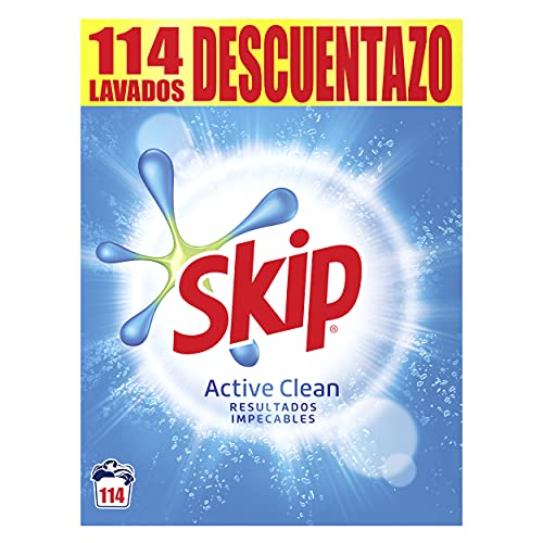 Skip Detergente en Polvo Pack Ahorro Active Clean Promo Descuentazo 114 lavados 1 unidad