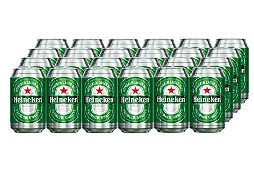 Heineken Cerveza - Caja de 24 Latas x 330 ml - Total: 7.92 L
