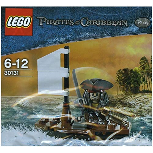 LEGO 30131 Pirates of the Caribbean / Piratas del Caribe: Capitán Jack Gorrión (Sombrero tres picos) con Bote (en el Polybeutel)