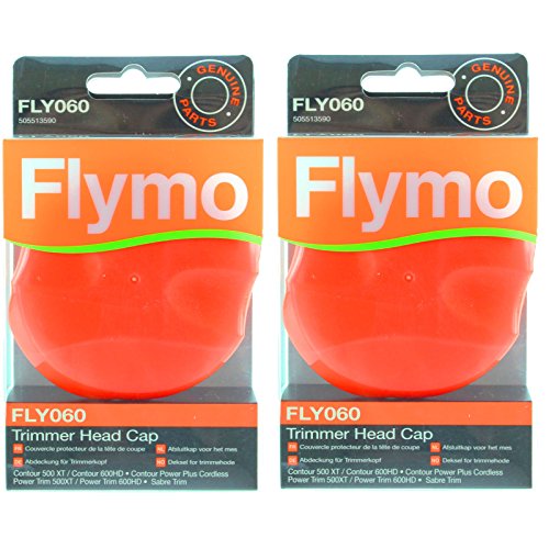 FLYMO Contour Power Plus/Power Plus - Tapón para cortacésped inalámbrico (FLY060, paquete de 2)
