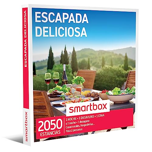Smartbox - Caja Regalo Escapada Deliciosa - Idea de Regalo para Parejas - 1 Noche con Desayuno y Cena o Detalle para 2 Personas