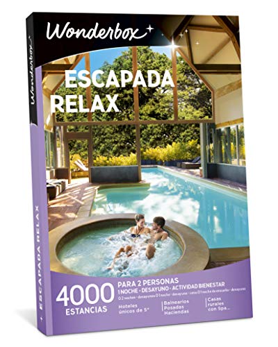 WONDERBOX Caja Regalo -ESCAPADA Relax- 4000 estancias para Dos Personas
