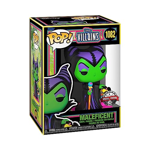 Funko Pop! Disney: Villains - Maleficent - (Blacklight) - Disney Villains - Figura de Vinilo Coleccionable - Idea de Regalo- Mercancia Oficial - Juguetes para Niños y Adultos - Movies Fans
