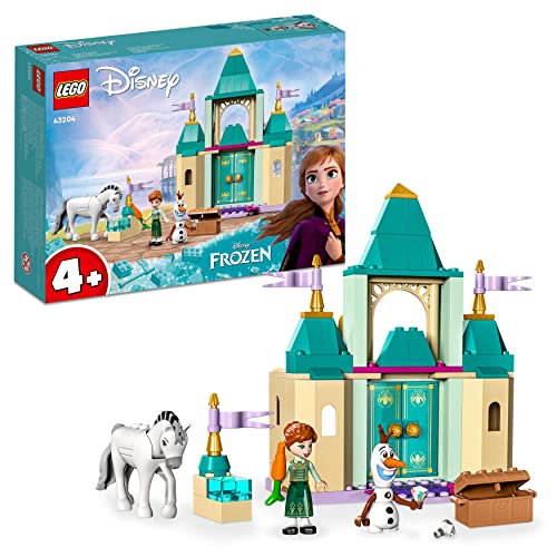 LEGO, 43204 Disney Frozen Castillo de Juegos de Anna y Olaf, Juguetes de Construcción con Caballo para Niñas y Niños de 4 Años o Más, Princesas Disney, Multicolor