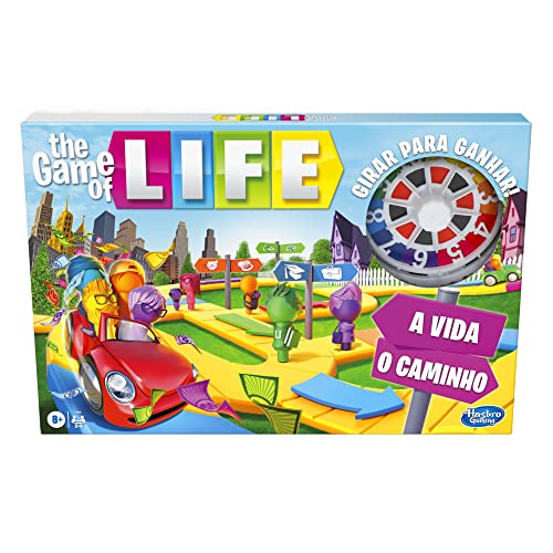 Hasbro The Game of Life - Juego de Mesa para la Familia de 2 a 4 Jugadores, para niños a Partir de 8 años, Incluye Clavijas de Colores