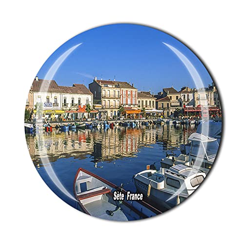 Sète France - Imán para nevera, diseño de recuerdo turístico