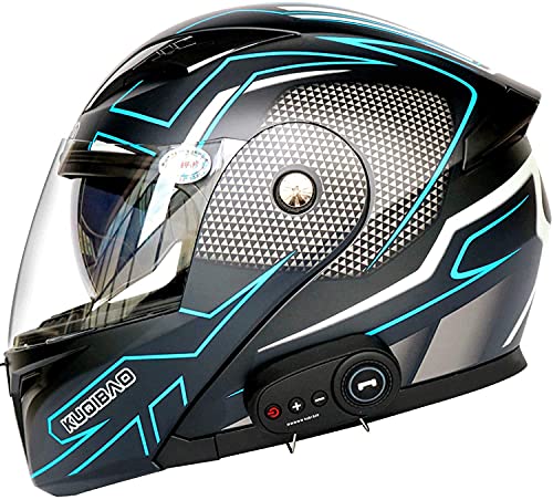 Bluetooth de la motocicleta Casco, de tipo modular de doble volteo visera del casco completo, el DOT certificado Casco, incorporado en MP3 FM Broadcast Integrado de intercomunicación Sistema de comuni