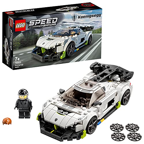 LEGO 76900 Speed Champions Koenigsegg Jesko, Coche Deportivo de Juguete para Construir con Mini Figura de Piloto de Carreras, Multicolor