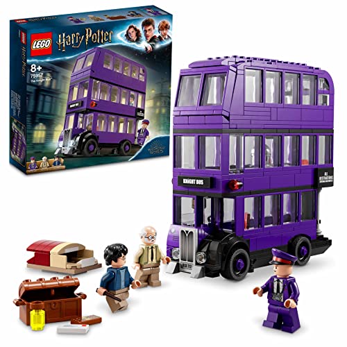 LEGO 75957 Harry Potter Autobús Noctámbulo, Juguete de Construcción del Mágico autobús de 3 Plantas con 3 Mini Figuras