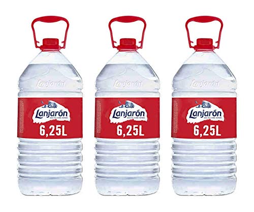 Lanjaron Agua mineral 3 x 6250 ml (caja 3 botellas; total 18750 ml)