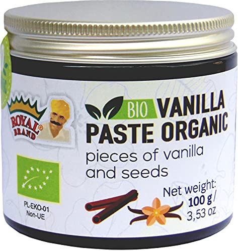 Pasta de vainilla Bio / Ecológica / con trozos de vainilla y semillas de vainilla / 100 g