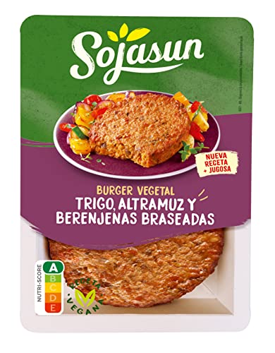 Sojasun Burger Vegetal Berenjena Sin Soja, 180g