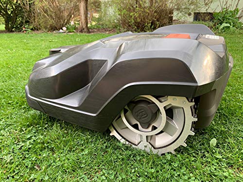 Puntas de acero inoxidable para mejorar la tracción para robot cortacésped Husqvarna, tamaño de rueda 255 mm