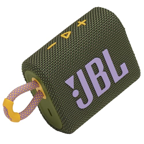 JBL Go 3 Altavoz Bluetooth portátil impermeable inalámbrico IP67 a prueba de polvo al aire libre (verde)