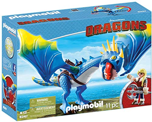 PLAYMOBIL DreamWorks Dragons 9247 Astrid y Tormenta, A Partir de 4 años