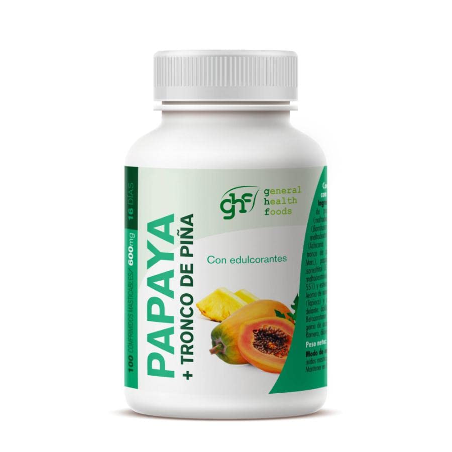GHF - GHF Papaya 100 comprimidos 600 mgrs.