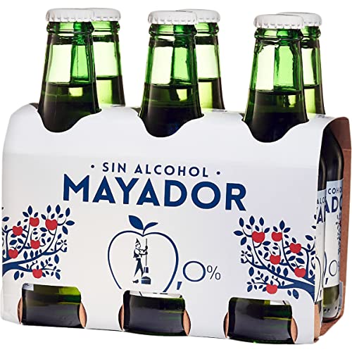 MAYADOR Sidra asturiana achampanada sin alcohol pack 6 botellas 25 cl