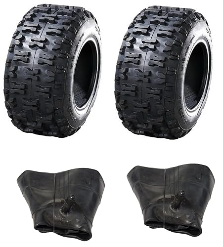 HAKUBA 2 neumáticos de aire + neumáticos 18 x 6,50-8 P5016 18 x 6,5 – 8 18 x 6,5 – 8 18 x 6,50-8 neumáticos para tractor cortacésped cortacésped cortacésped quitanieves