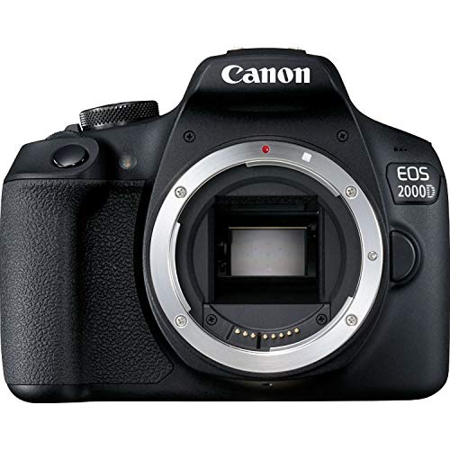 Canon EOS 2000D BK BODY EU26 Cuerpo de la cámara SLR 24,1 MP CMOS 6000 x 4000 Pixeles Negro - Cámara digital (24,1 MP, 6000 x 4000 Pixeles, CMOS, Full HD, Negro)