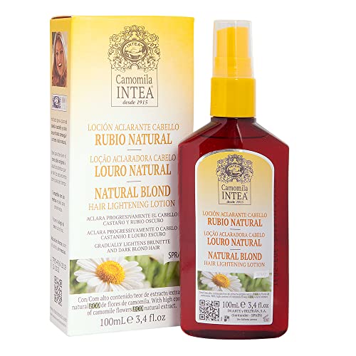 Camomila Intea premium – Loción aclarador de cabello rubio natural - Extracto natural ecológico de manzanilla – 100 ML