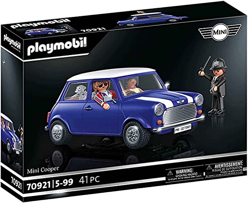 PLAYMOBIL 70921 Classic Cars Mini Cooper, Coche Coleccionable para Adultos y Coche de Juguete para niños, A Partir de 5 a 99 años, Multicolor