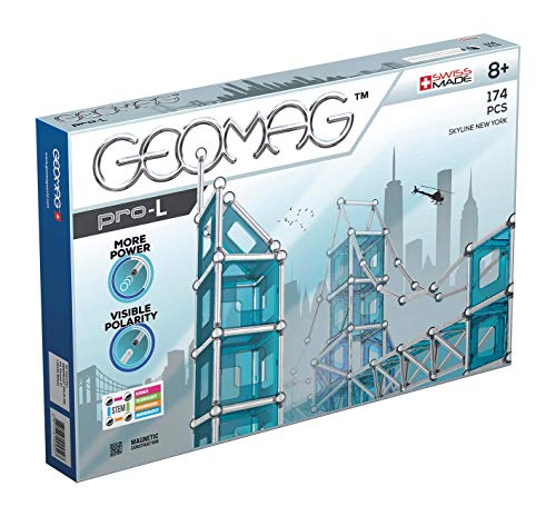 Geomag Pro-L Construcciones magnéticas y juegos educativos, 174 Piezas (27), Multicolor