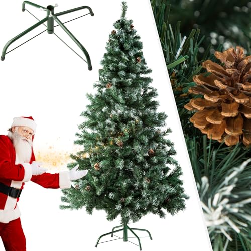 TecTake Árbol de Navidad Artificial con Soporte Metálico tamaños - (180 cm | 705 Ramas | Verde | No. 402822)