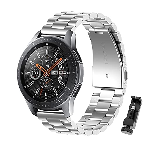 BDIG Correa Compatible para Galaxy Watch 46mm/Gear S3 Frontier/Classic Correa 22mm Acero Inoxidable Metal Reemplazo Pulsera para Huawei Watch GT/GT 2 46mm/Amazfit GTR 47mm