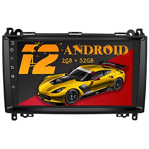 AWESAFE Android 12.0 [2GB+32GB] Radio Coche con Pantalla Táctil 9 Pulgadas para Mercedes-Benz, Autoradio para Clase A W169/Clase B W245/Clase V W639/Vito/Viano/W906/Sprinter 2500/3000, con Carplay