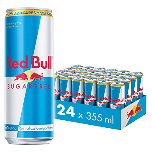 Red Bull Bebida Energética Sugarfree, Sin Azúcar, 24 x 355ml