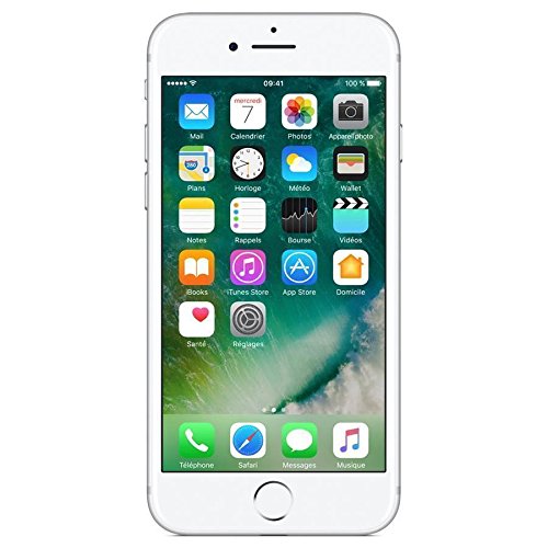 Apple iPhone 7, Smartphone 32 GB, Plata (Reacondicionado)