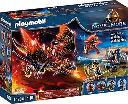 PLAYMOBIL Novelmore 70904 Ataque del Dragón, Juguetes para niños a Partir de 4 años