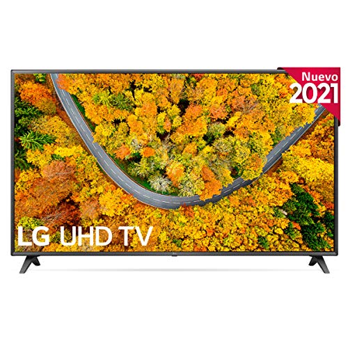 LG 75UP7500-ALEXA 2021-Smart TV 4K UHD 189 cm (75') con Procesador Quad Core, HDR10 Pro, HLG, Sonido Virtual Surround, HDMI 2.0, USB 2.0, Bluetooth 5.0, WiFi