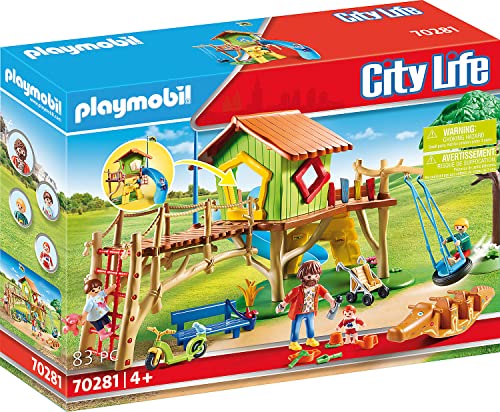 PLAYMOBIL City Life 70281 Parque Infantil Aventura, A partir de 4 años
