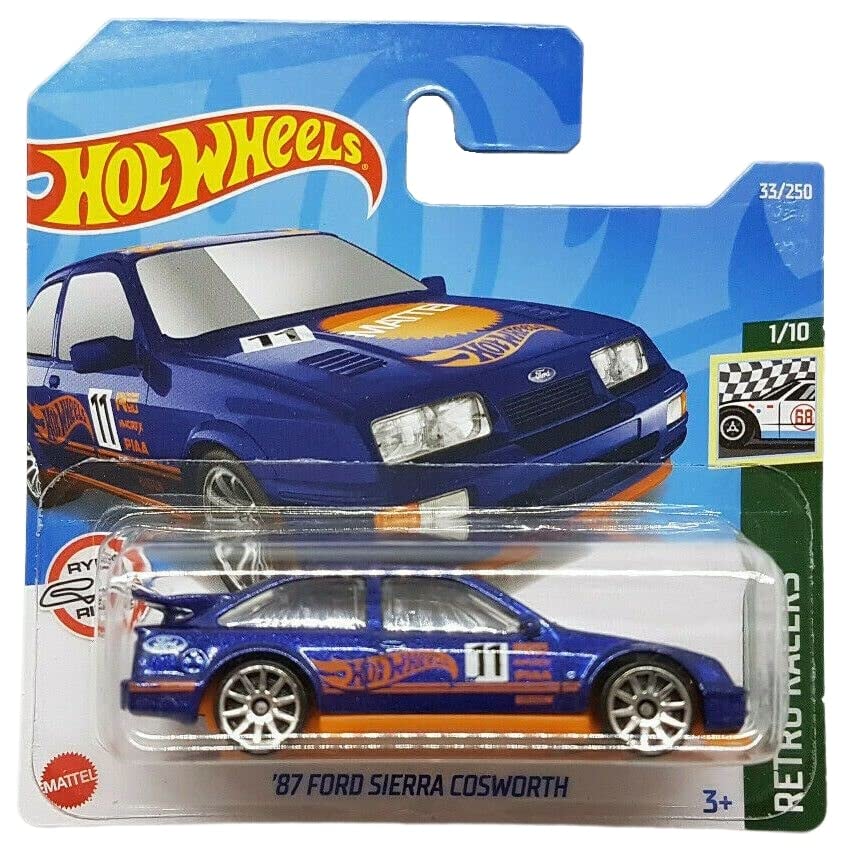 Hot Wheels - ´87 Ford Sierra Cosworth - Retro Racers 1/10 - HCW87 - Short Card - Ryus Rides - Bilstein - PIAA - Mattel 2022