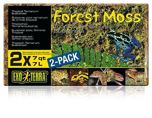 Exo Terra Sustrato Natural Forest Moss - Paquete de 2 Unidades x 7 L - Total: 14 L