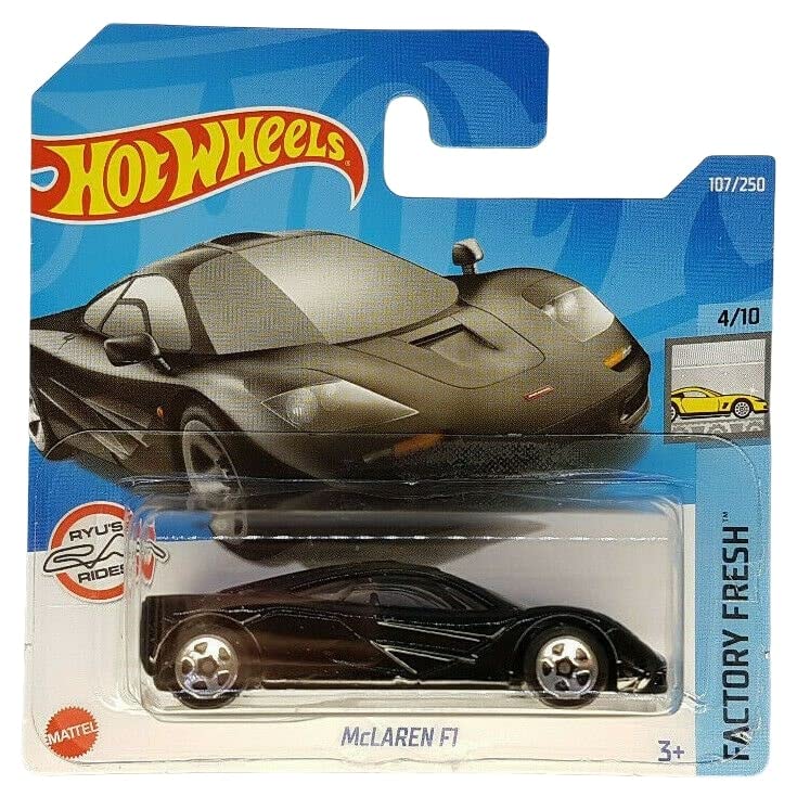 Hot Wheels - McLaren F1 - Factory Fresh 4/10 - HCT93 - Short Card - Ryu´s Rides - Negro - Mattel 2022