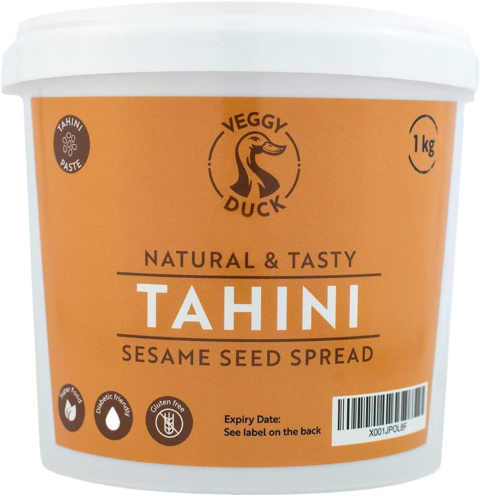 Veggy Duck - Pasta de Tahini (1Kg) - Semillas de Sésamo Tostadas y Prensadas | Natural | Sin OMG | Vegano | Ideal para Hummus