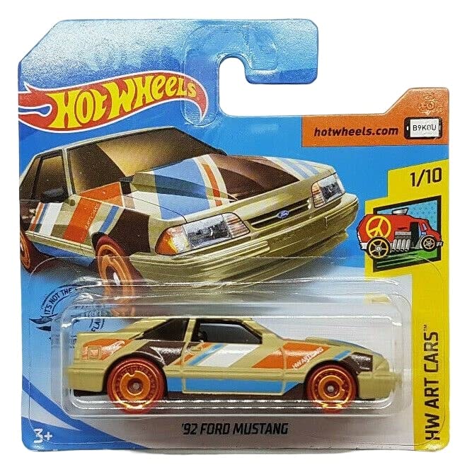 Hot Wheels - ´92 Ford Mustang - HW Art Cars 1/10 - GHF95 - Short Card - Mattel 2020.