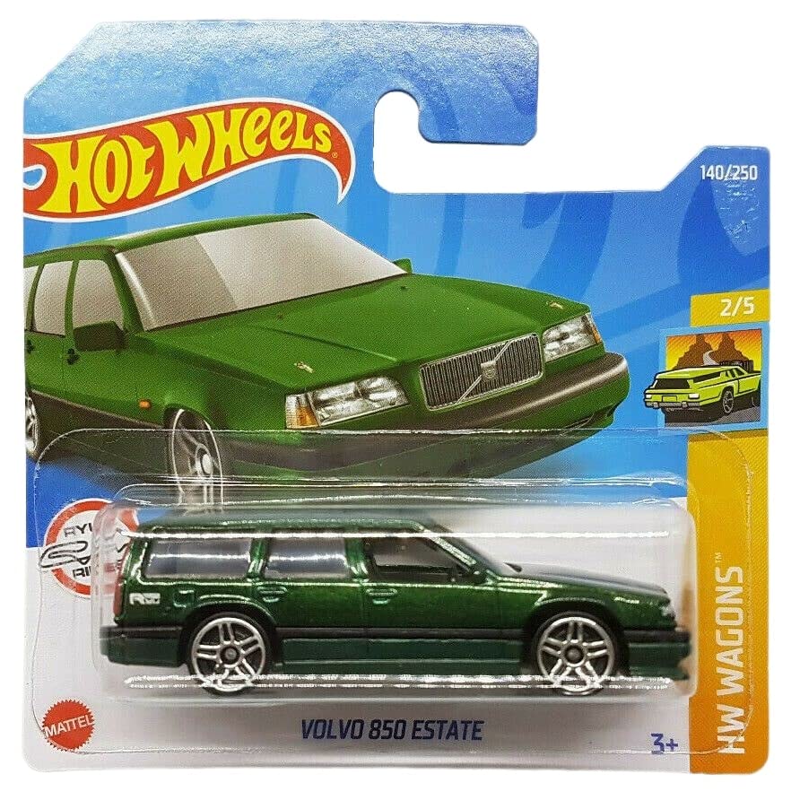 Hot Wheels - Volvo 850 Estate - HW Wagons 2/5 - HCV21 - Short Card - Verde oscuro - Ryu´s Rides - Mattel 2022